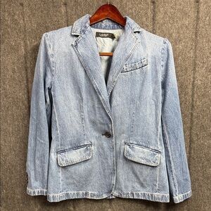 Ralph Lauren Classic Blue Denim Blazer